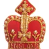 St. Nicolas Red England Crown Decoration