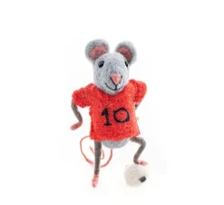 Sew Heart Felt Red Footballer Mouse