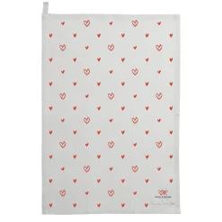 Sophie Allport Red Hearts Tea Towel
