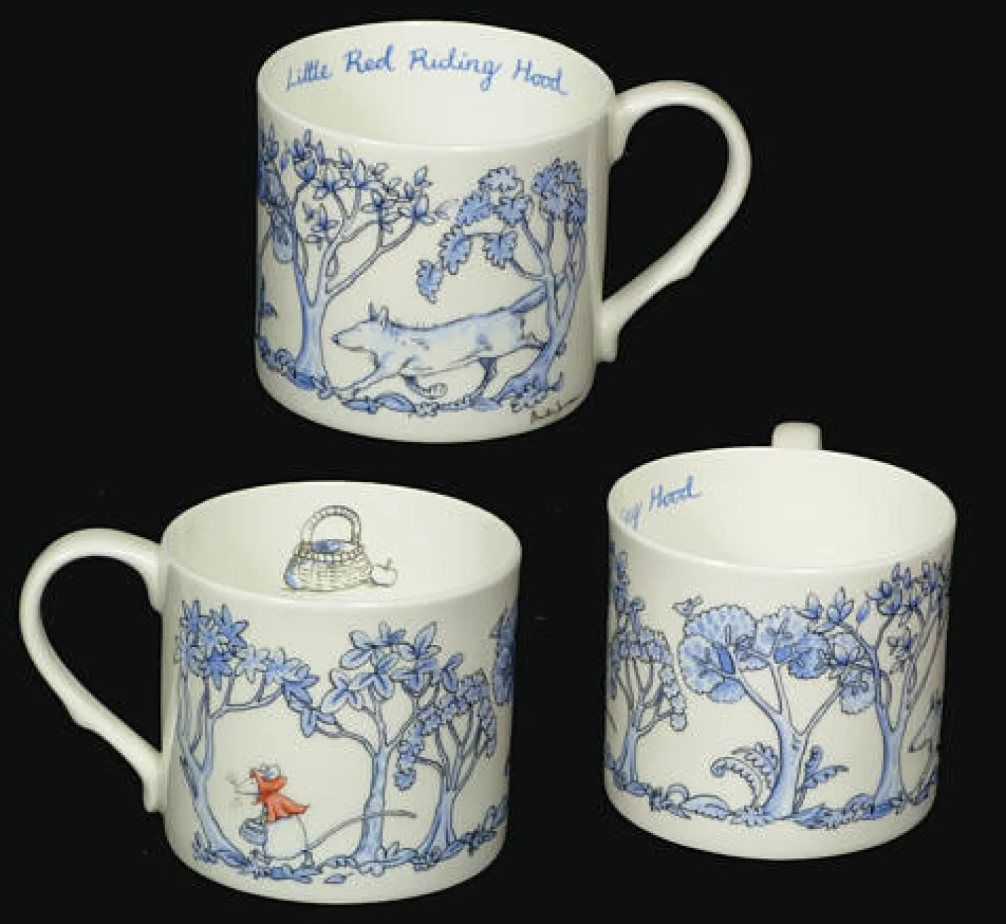 Two Bad Mice Red Riding Hood Blue Mug
