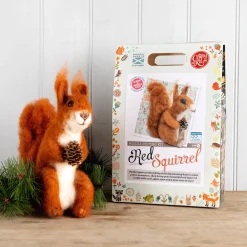 The Crafty Kit Co. Red Squirrel Needle Felting Kit