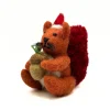 Amica Felt Red Squirrel with Acorn Felt Decoration