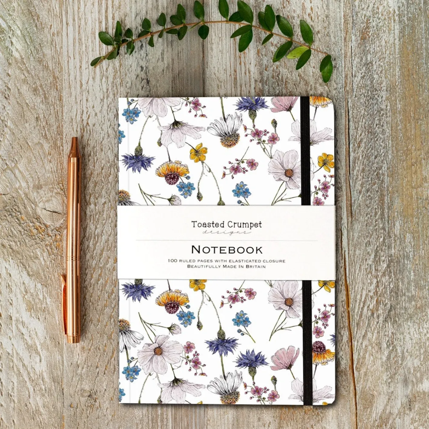 Toasted Crumpet Regency Gardens (Pure) A5 Lined Notebook