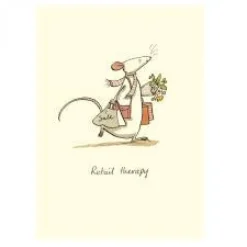Two Bad Mice Retail Therapy Greetings Card