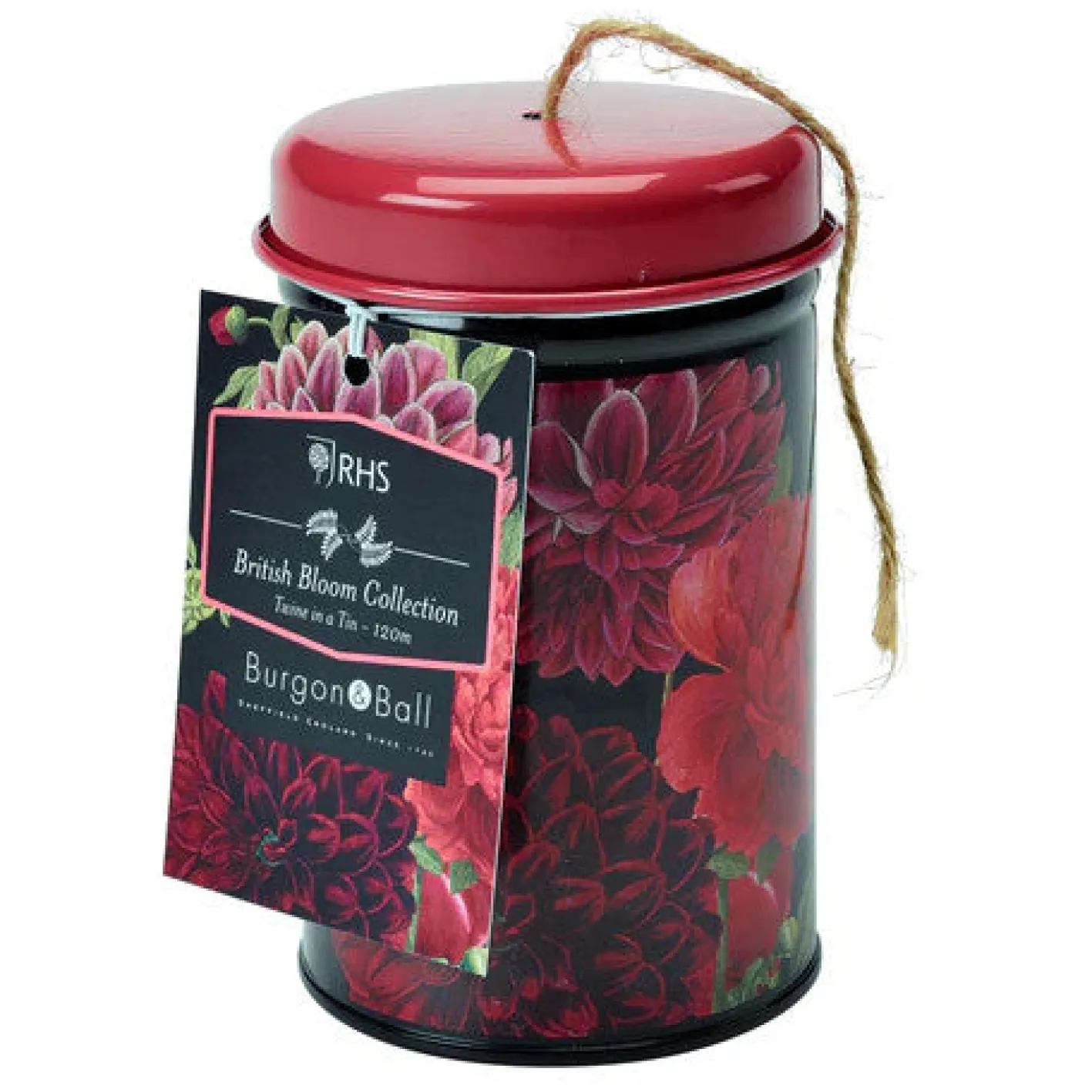Burgon & Ball RHS British Blooms Twine in a Tin