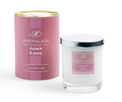 Marmalade of London Rhubarb & Peony Glass Candle