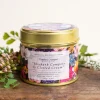 Toasted Crumpet Rhubarb Compote & Clotted Cream Candle in a Matt Gold Tin