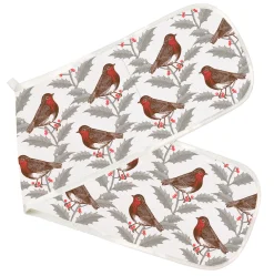 Thornback & Peel Robin & Holly Double Oven Glove