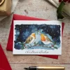 Ellie Hooi Illustration Robin Christmas Card
