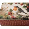 Elite Tins Robin Nostalgia Christmas Deep Rectangular Tin