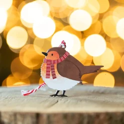 Dapple & Dot Robin Wooden Christmas Decoration