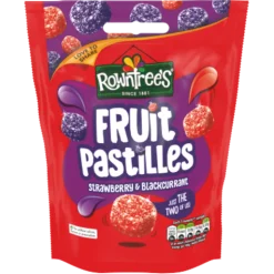 Tea & Biscuits Rowntree's Fruit Pastilles Strawberry & Blackcurrant 143g