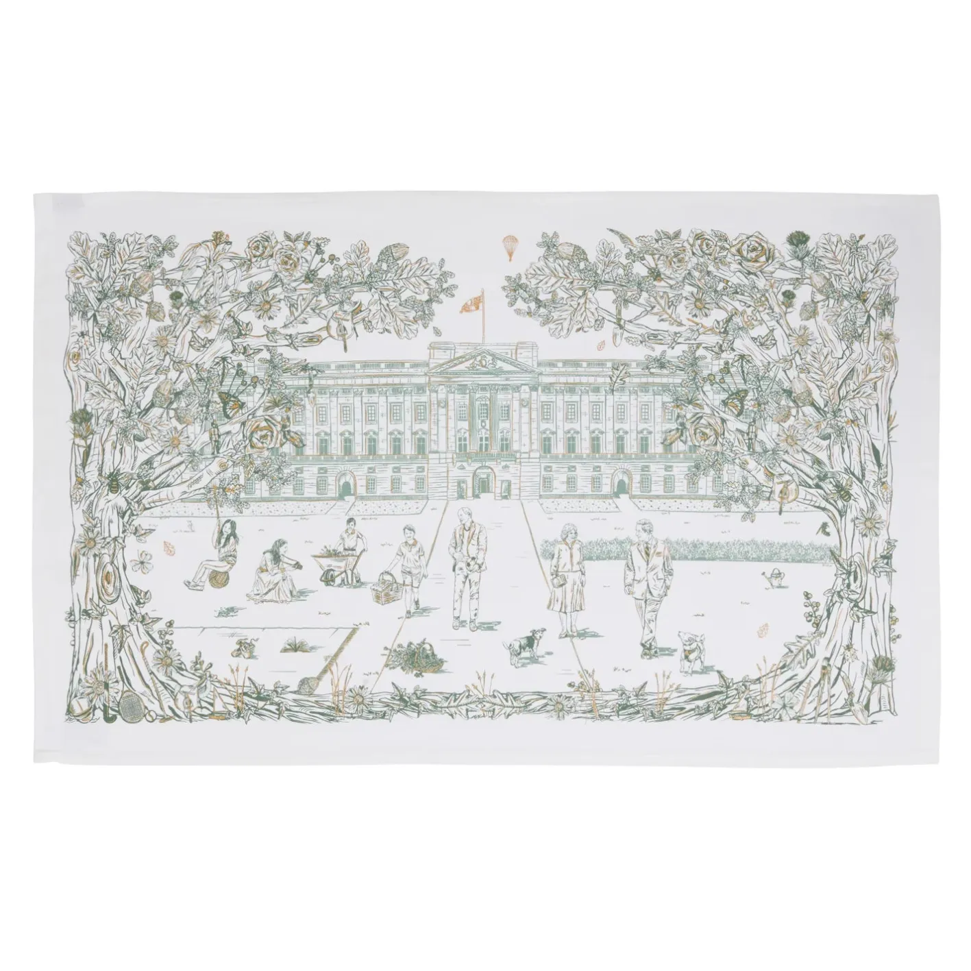 Victoria Eggs Royal Family Tea Towel
