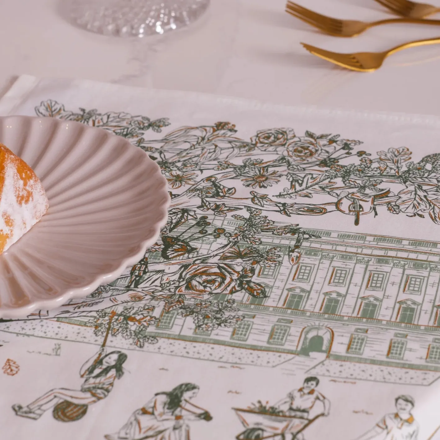 Victoria Eggs Royal Family Tea Towel