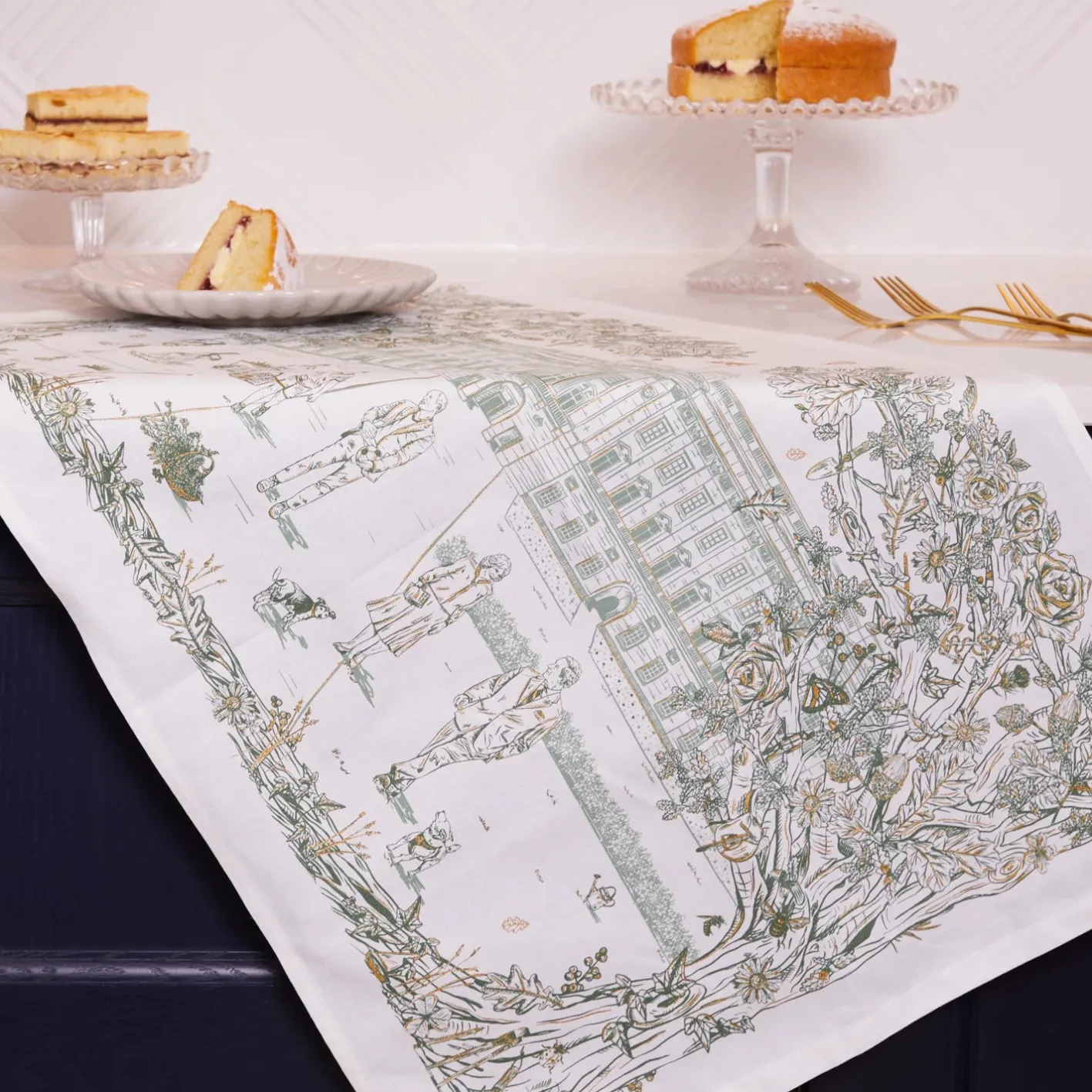 Victoria Eggs Royal Family Tea Towel