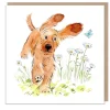 Paper Shed Design Running Cocker Spaniel Greetings Card