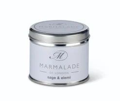Marmalade of London Sage and Elemi Medium Tin Candle