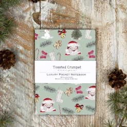 Toasted Crumpet Sage Green All Things Jolly A6 Lined Pocket Notebook