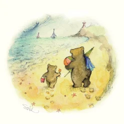 Moongazer Cards Sand Castle Greeting Card