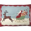 Jan Constantine Santa and Rudolph Pillow