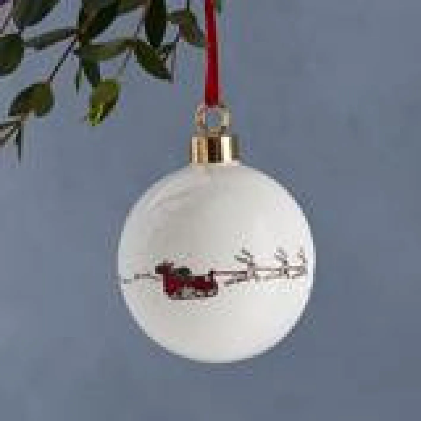 Victoria Eggs Santa's Sleigh Christmas Bauble