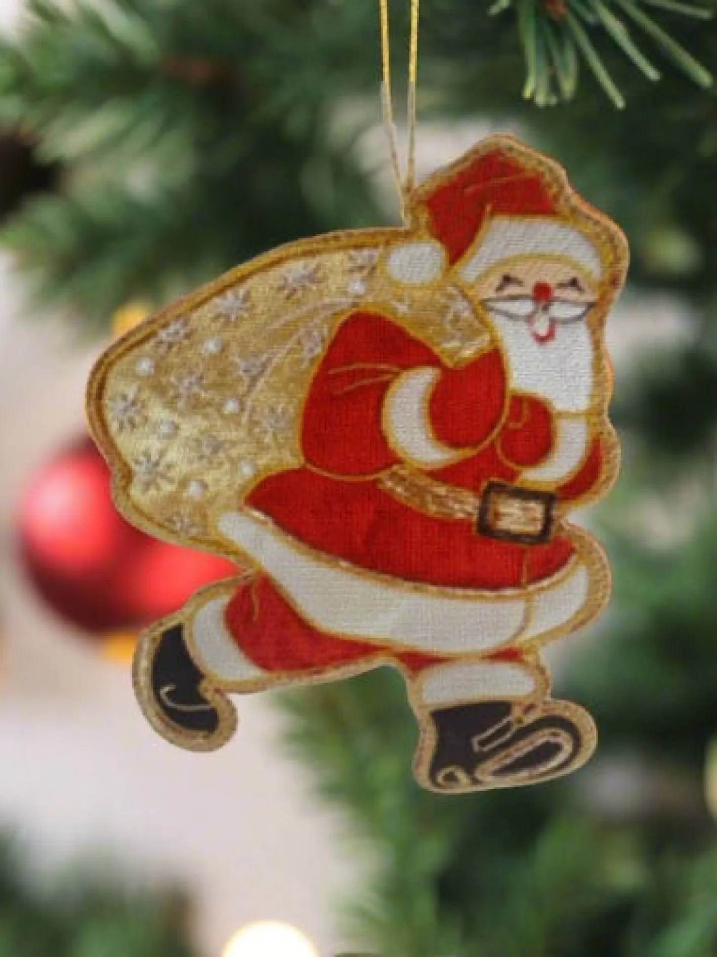 Tinker Tailor Santa with Gold Sack Decoration by London