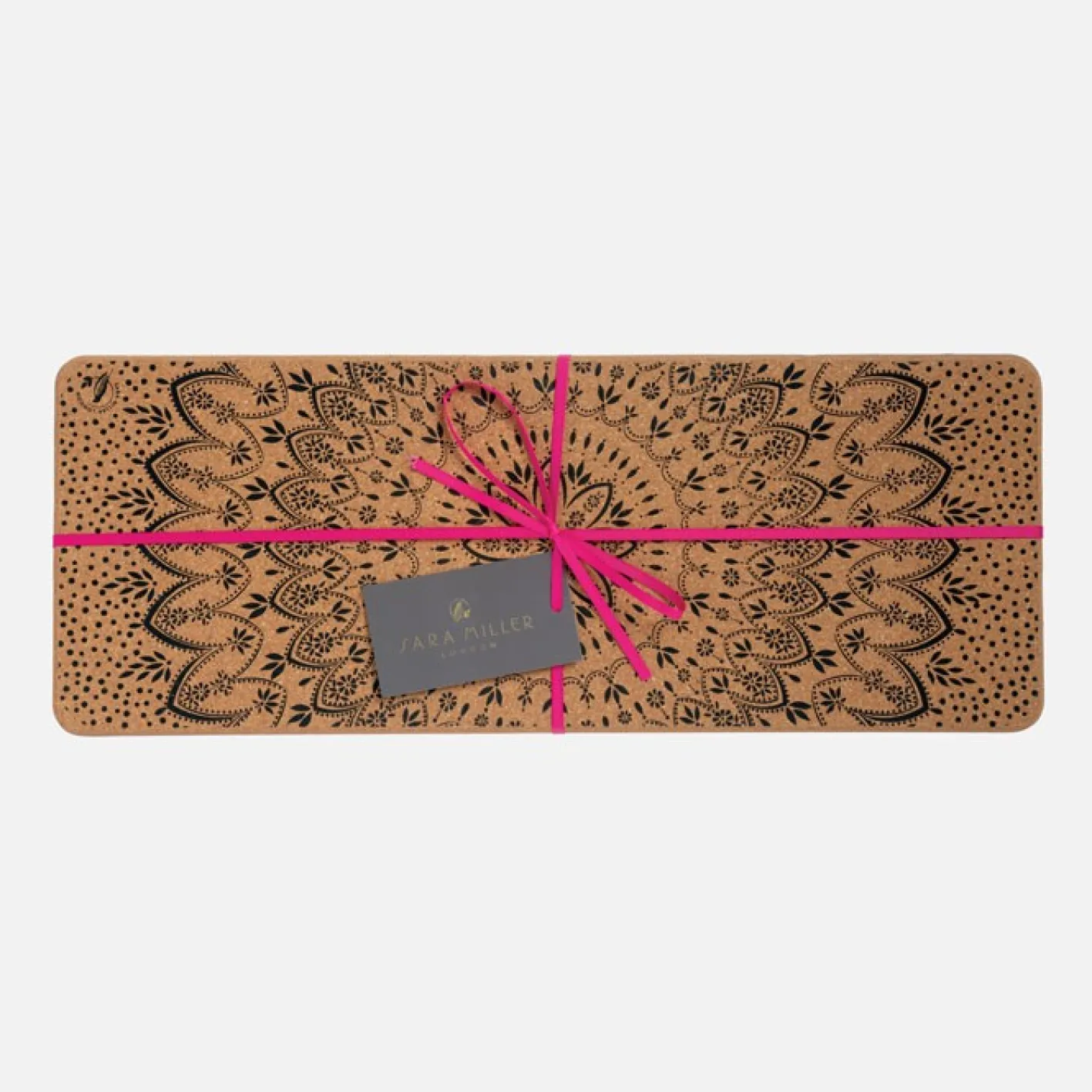Sara Miller London Sara Miller Artisanne Noir Long Rectangular Cork Trivet