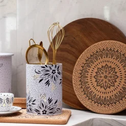 Sara Miller London Sara Miller Artisanne Noir Set of 3 Cork Trivets