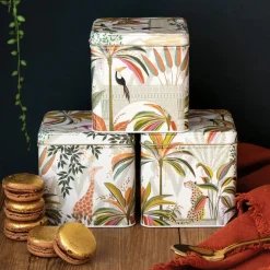 Sara Miller London Sara Miller Palm Garden Set of 3 Round Caddies