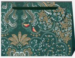 Penny Kennedy Sara Miller Robin Filigree Deep Emerald Shopper Gift Bag
