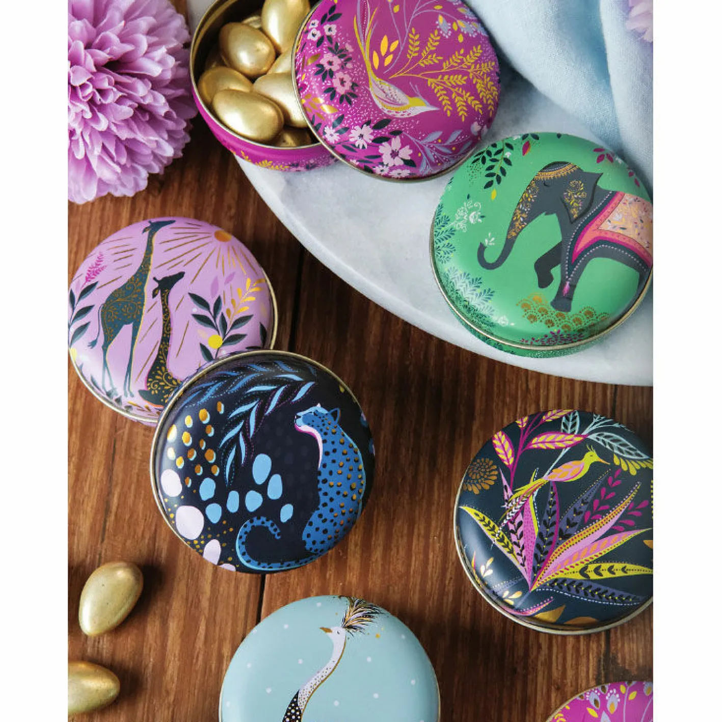 Sara Miller London Sara Miller Small Round Tins