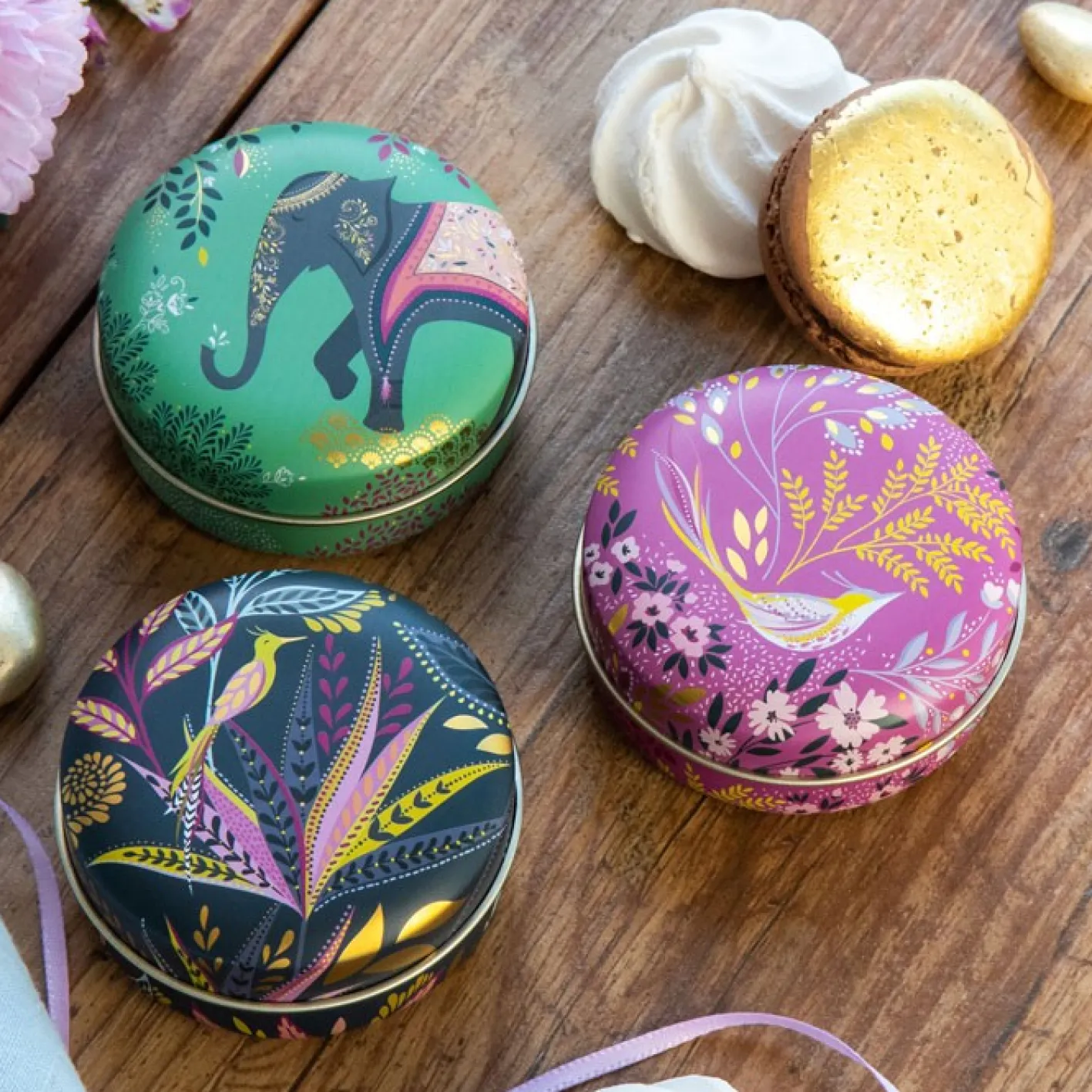 Sara Miller London Sara Miller Small Round Tins