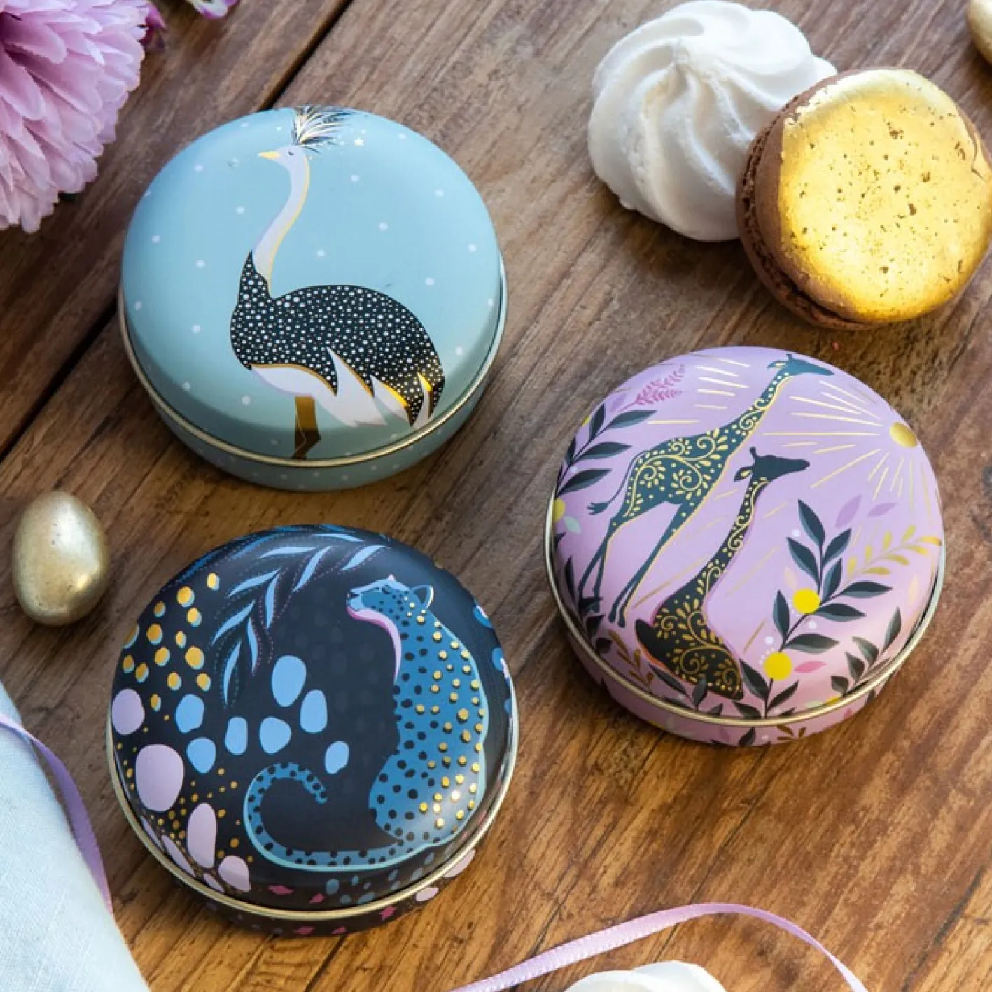 Sara Miller London Sara Miller Small Round Tins