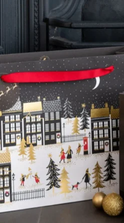 Penny Kennedy Sara Miller Winter Rooftops Shopper Gift Bag