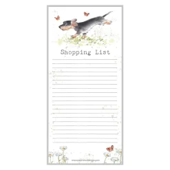 Paper Shed Design Sausage Dog "Shopping List" Magnetic List Pad