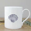Toasted Crumpet Scallop Shell Bone China Mug