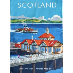 Town Towels Scotland - Dunoon Pier Tea Towel