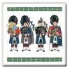Alison Gardiner Scottish Pipers Coaster