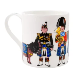 Alison Gardiner Scottish Pipers Mug Boxed