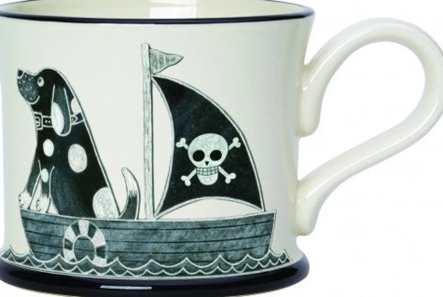 Moorland Pottery Sea Dog - It's a Dog's Life Mug by