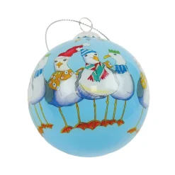 Emma Ball Seagull Hand-painted Glass Bauble