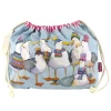 Emma Ball Seagulls in Beanies Drawstring Cotton Bag
