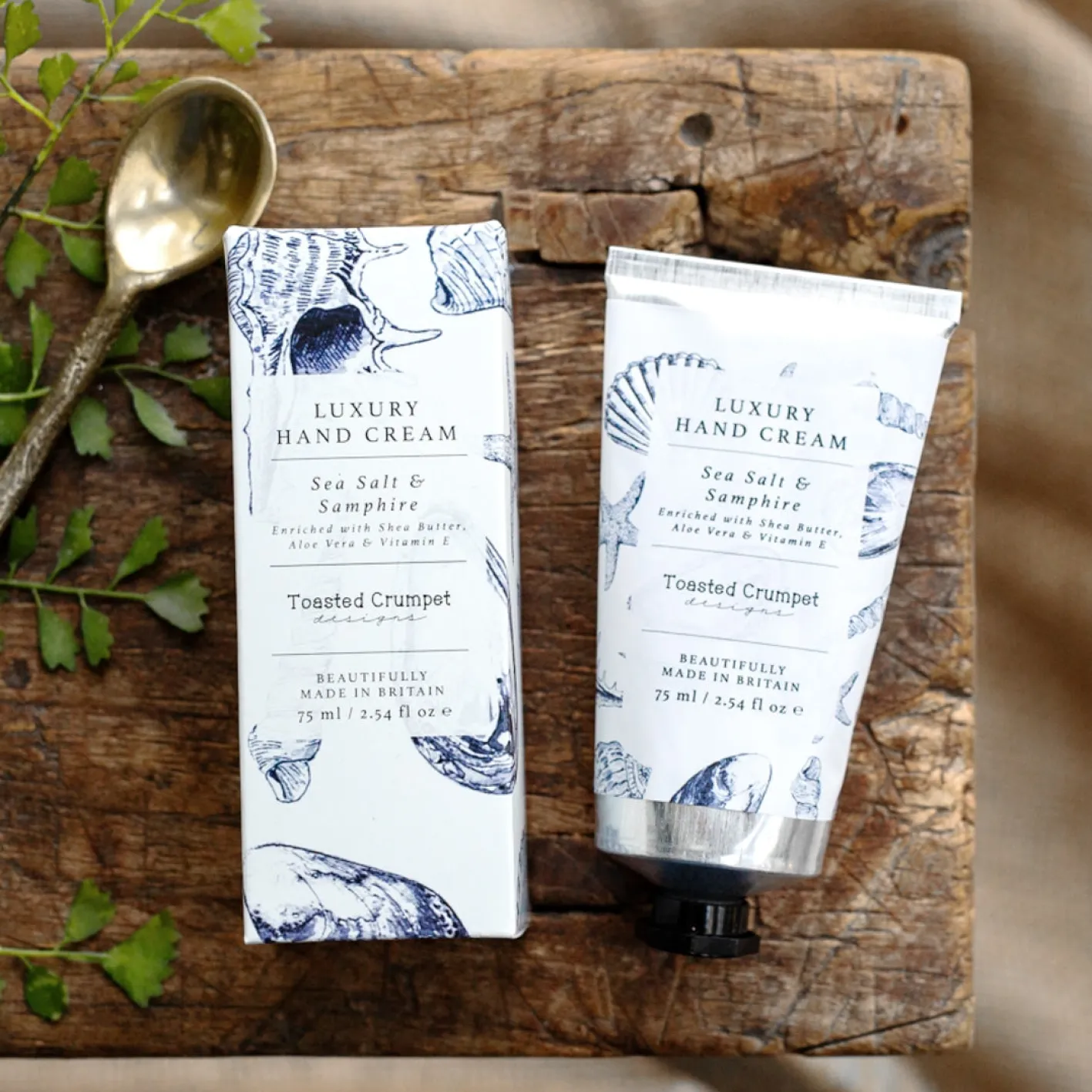 Toasted Crumpet Sea Salt & Samphire Luxury Hand Cream 75ml