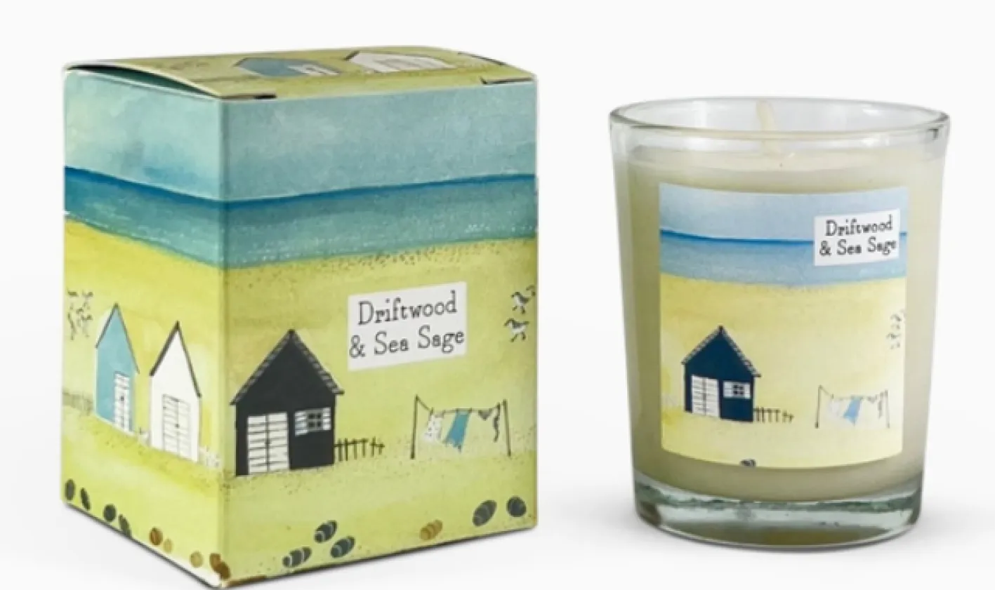 Heaven Scent Sea Salt Votive Candle - Cottages & Shells