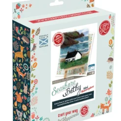 The Crafty Kit Co. Seashore Bothy Paint with Wool Needle Felting Kit