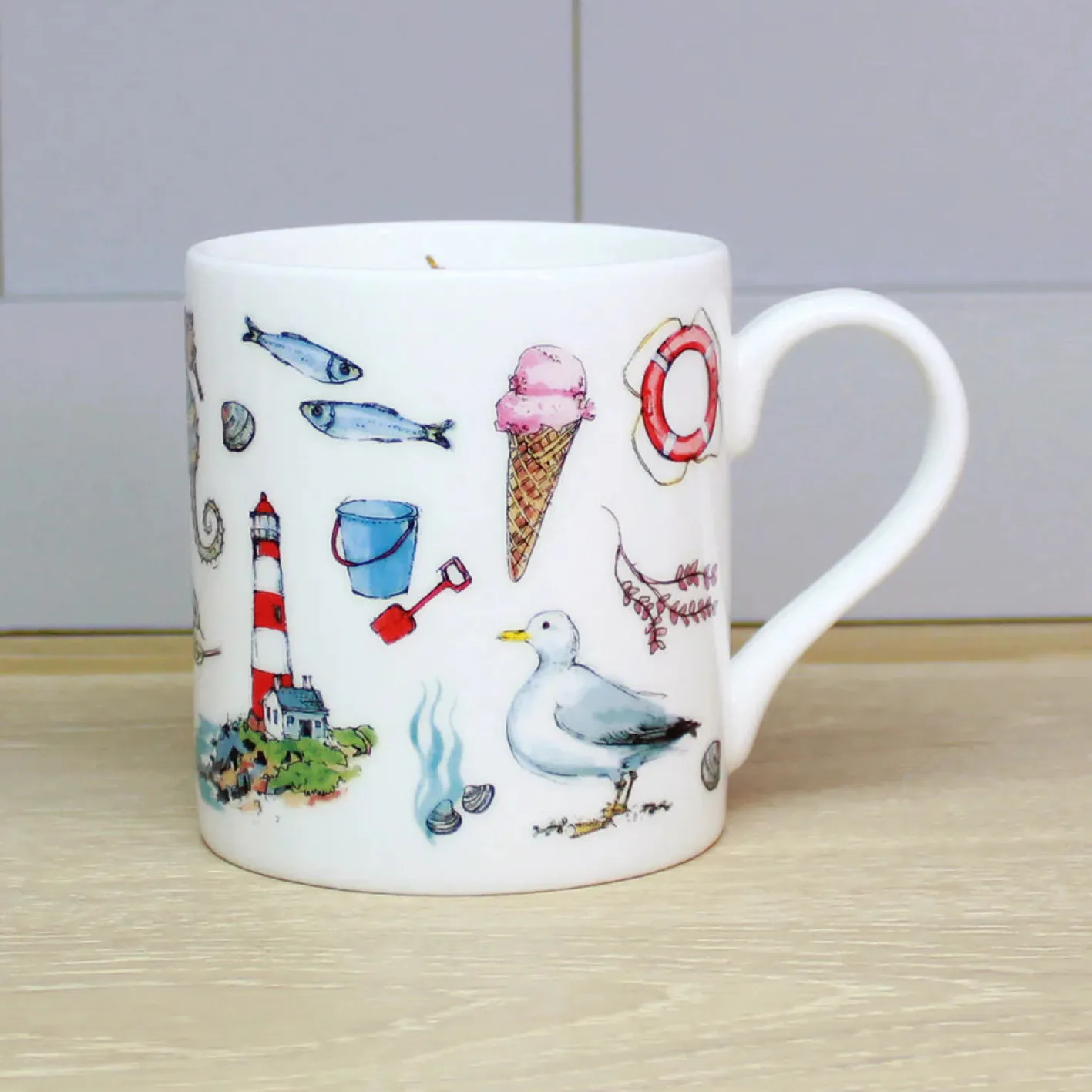 Mclaggan Smith Seaside Bone China Mug
