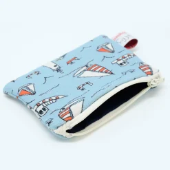 Poppy Treffry Seaside Small Flat Coin Purse