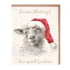 Wrendale Designs 'Season's Bleatings' Sheep Christmas Greeting Card