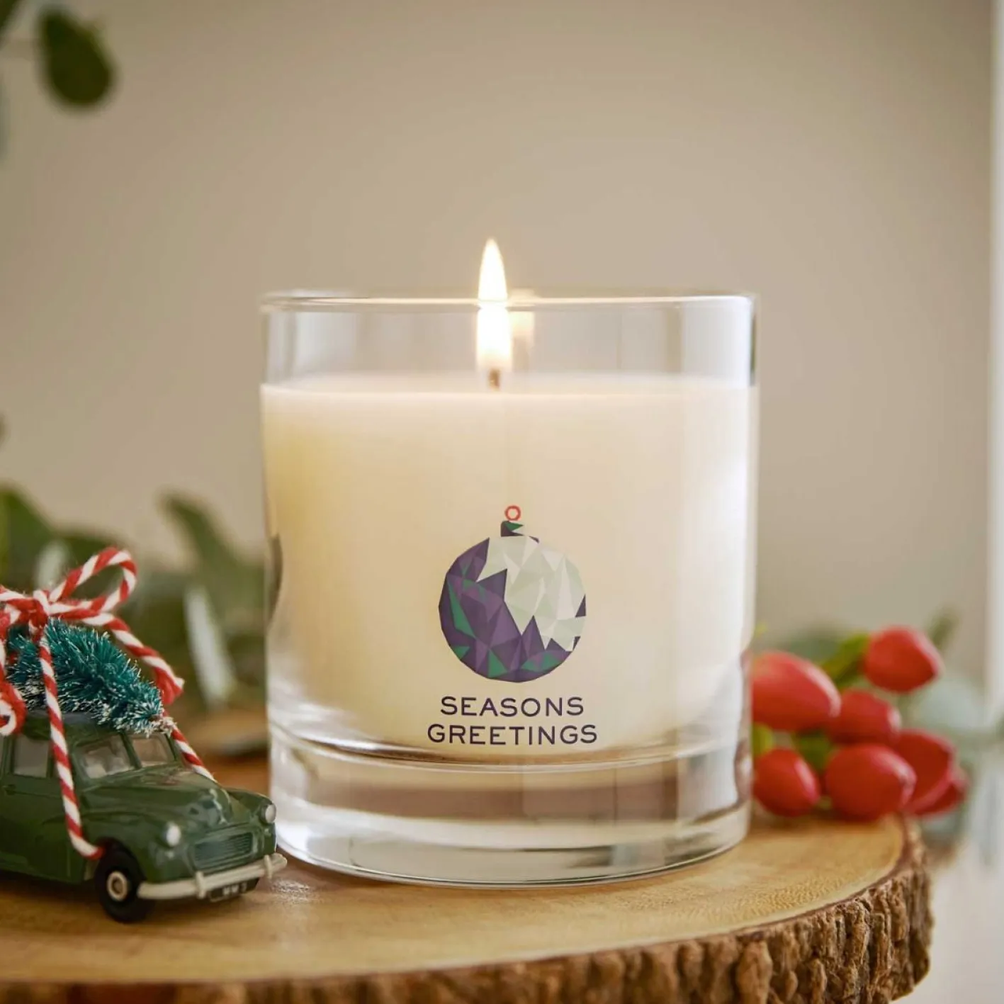 Wax Lyrical Seasons Greetings Candle in Glass