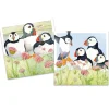 Emma Ball Sea Thrift Puffins pack of 10 Mini Notecards